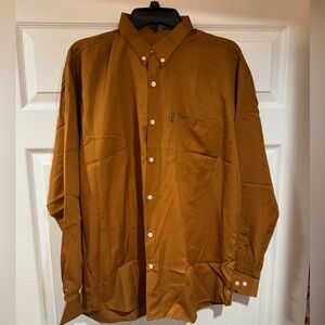 NWOT Polo by Ralph Lauren Brown Button Down Shirt Mens size 42